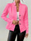 Elegant Cable Knit Cropped Jacket for Women with Stand Collar Long Sleeve Button Front Fitted Style