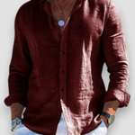 Men's Shirt - Casual Summer Long Sleeve - Connor - product view 11