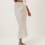 Women's Skirt - Cream Ditsy Floral Mila Midi - product view 2