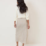 Women's Skirt - Cream Ditsy Floral Mila Midi - product view 4