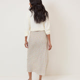 Women's Skirt - Cream Ditsy Floral Mila Midi - product view 4
