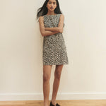 Women's Dress - Leopard Print Izzie Denim Shift - product view 3