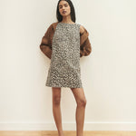 Women's Dress - Leopard Print Izzie Denim Shift - product view 1
