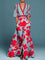 Women's Dress - Floral V-Neck Long - Maine - product view 1