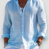 Men's Shirt - Casual Summer Long Sleeve - Connor - product view 4