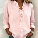 Women's Blouse - Lightweight V-Neck - Chloe - product view 1
