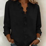 Women's Blouse - Lightweight V-Neck - Chloe - product view 5
