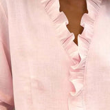 Women's Blouse - Lightweight V-Neck - Chloe - product view 11