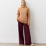 Women's Jumper - Brown Ombre Knitted Roll Neck - Arabella - product view 3