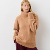 Women's Jumper - Brown Ombre Knitted Roll Neck - Arabella - product view 1