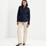 Women's Shirt - Navy Cotton - Dillon - product view 3