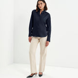 Women's Shirt - Navy Cotton - Dillon - product view 3