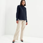 Women's Shirt - Navy Cotton - Dillon - product view 4