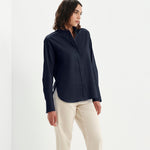 Women's Shirt - Navy Cotton - Dillon - product view 5