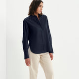 Women's Shirt - Navy Cotton - Dillon - product view 5