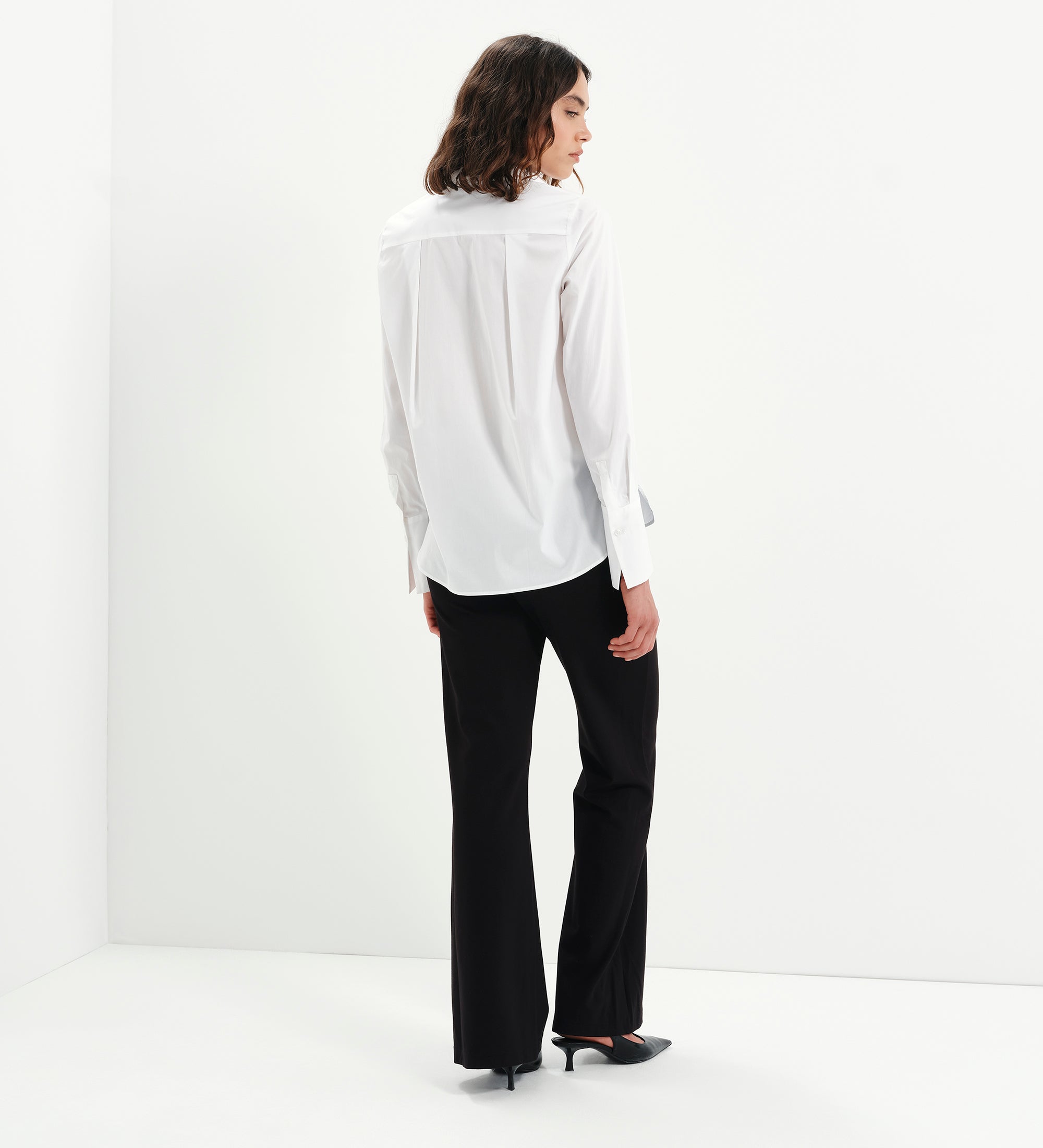 Women's Shirt - White Cotton - Dillon - product view 8