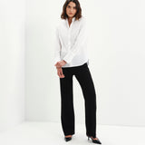 Women's Shirt - White Cotton - Dillon - product view 3