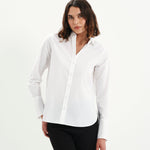 Women's Shirt - White Cotton - Dillon - product view 4