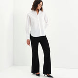 Women's Shirt - White Cotton - Dillon - product view 5
