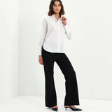 Women's Shirt - White Cotton - Dillon - product view 6