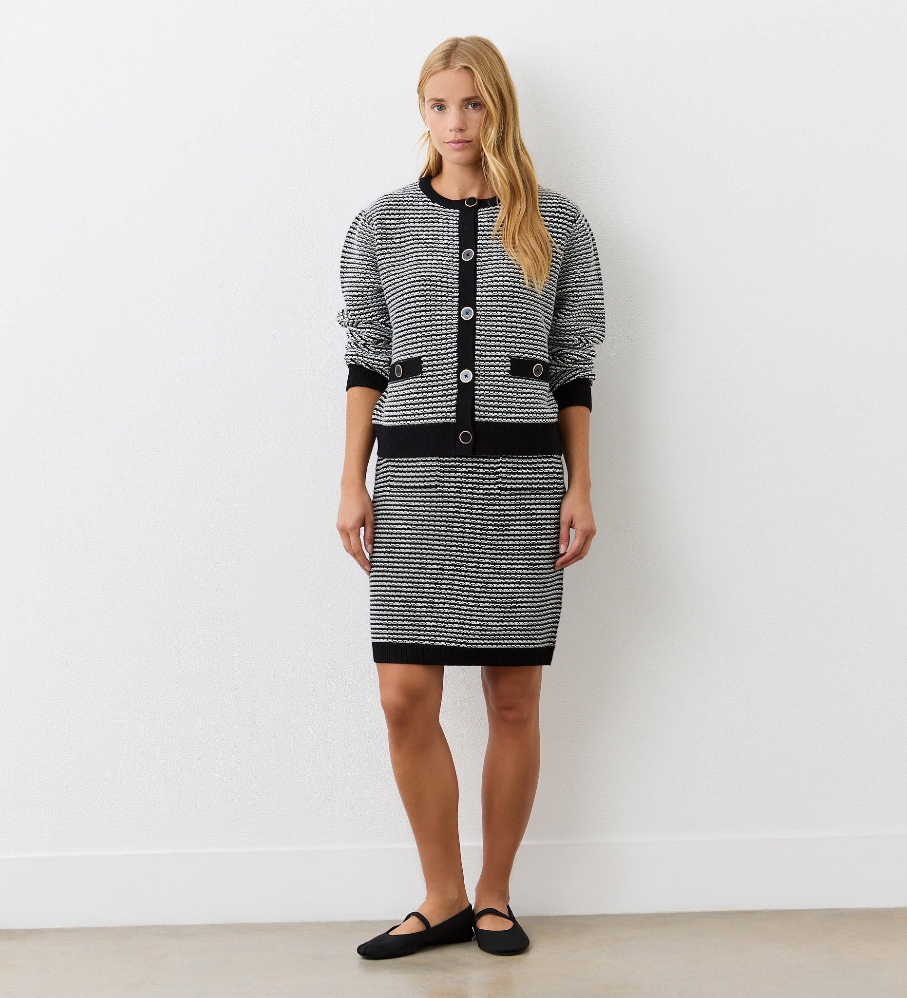 Women's Cardigan - Black Knitted - Emery - product view 3
