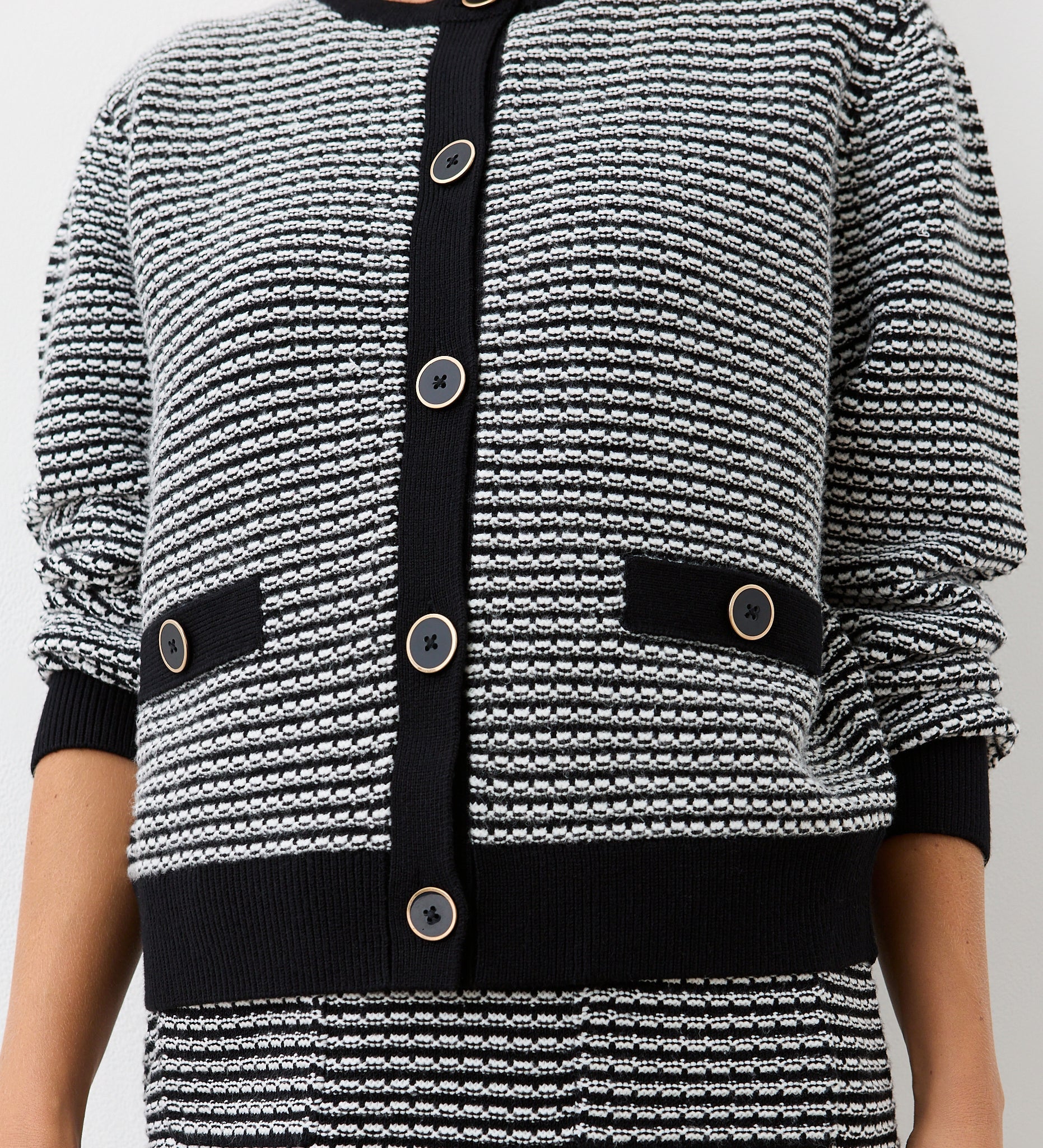 Women's Cardigan - Black Knitted - Emery - product view 2