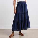Women's Skirt - Navy Midi - Everley - product view 2