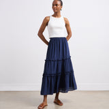 Women's Skirt - Navy Midi - Everley - product view 1