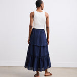 Women's Skirt - Navy Midi - Everley - product view 4