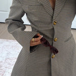 Ashley | Women's Blazer with a Checkered Pattern