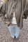 Keely | Women's Ribbed Knit Button Front Crew Neck Cardigan
