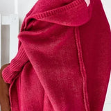 Yasmin | Women's Hooded Open Front Long Knit Cardigan