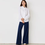 Women's Shirt - White Cotton Rich - Judith - product view 2