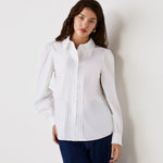 Women's Shirt - White Cotton Rich - Judith - product view 1