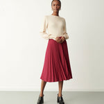 Women's Jumper - Ivory Knitted Crew - Avery - product view 2