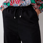 Women's Trousers - Black Denim Wide Leg - Dixie - product view 3