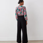 Women's Trousers - Black Denim Wide Leg - Dixie - product view 4