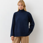 Women's Jumper - Navy Knitted - Melanie - product view 1