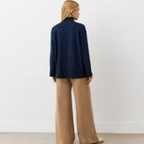 Women's Jumper - Navy Knitted - Melanie - product view 4