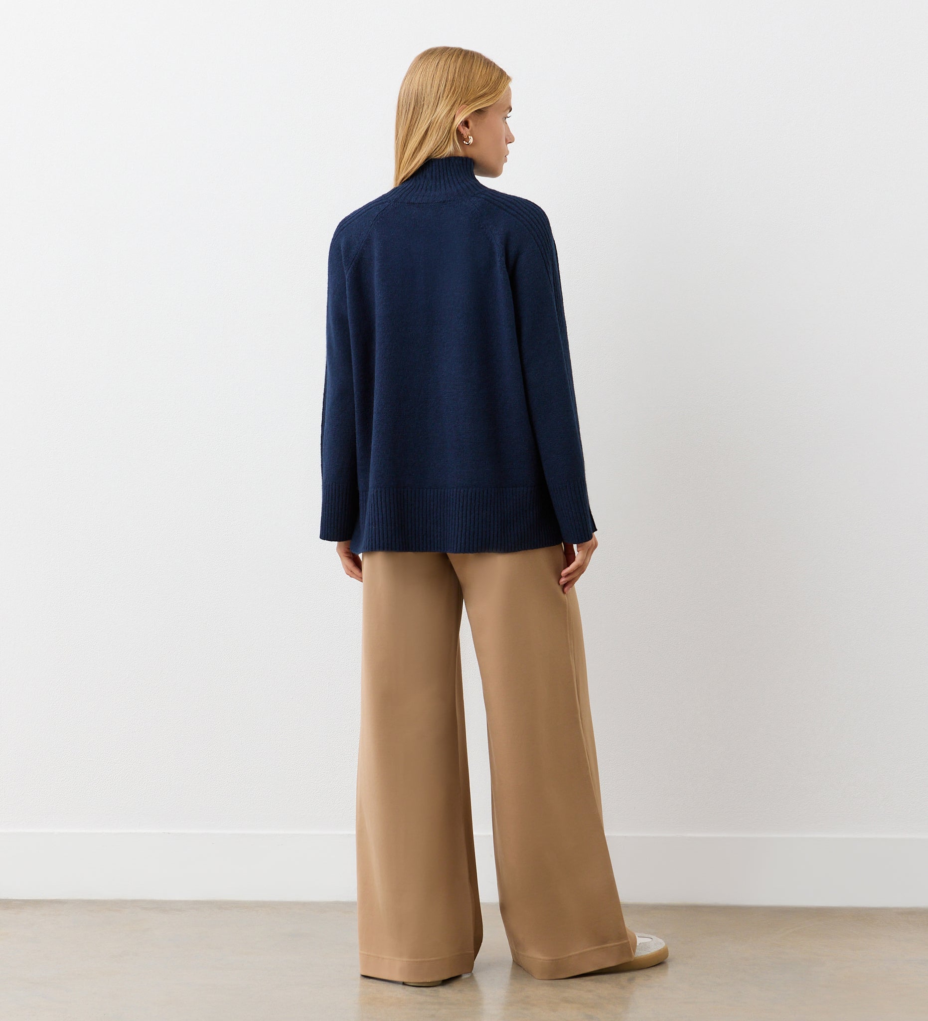 Women's Jumper - Navy Knitted - Melanie - product view 4