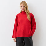 Women's Jumper - Red Knitted - Melanie - product view 1