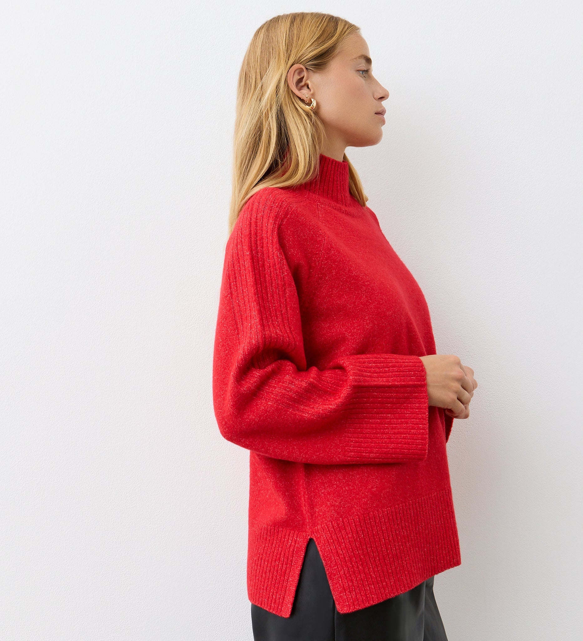 Women's Jumper - Red Knitted - Melanie - product view 2