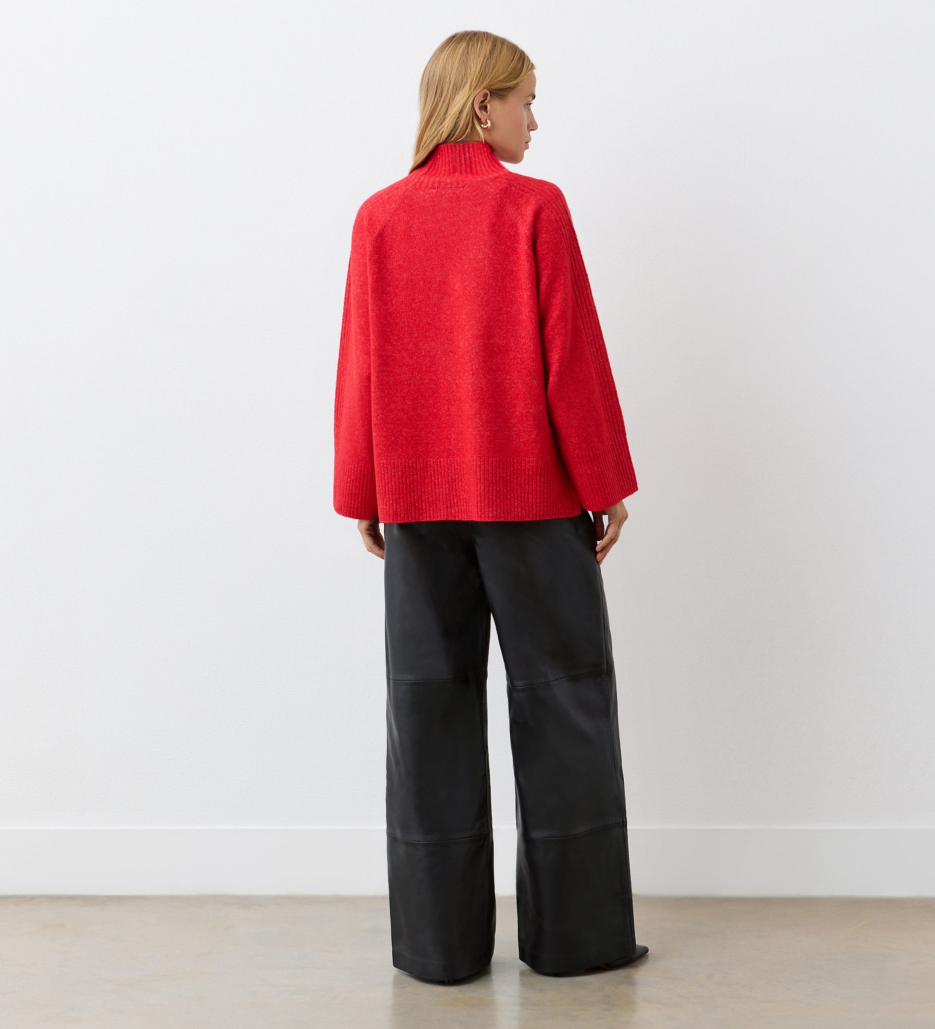 Women's Jumper - Red Knitted - Melanie - product view 4