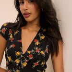 Women's Midi Dress - Black Floral Avery - product view 3