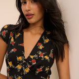 Women's Midi Dress - Black Floral Avery - product view 3