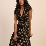 Women's Midi Dress - Black Floral Avery - product view 4