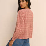 Women's Blouse - Red Check Brooke - product view 5