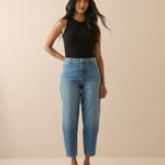 Women's Jeans - Blue Putney Barrel Leg - product view 1