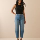 Women's Jeans - Blue Putney Barrel Leg - product view 1