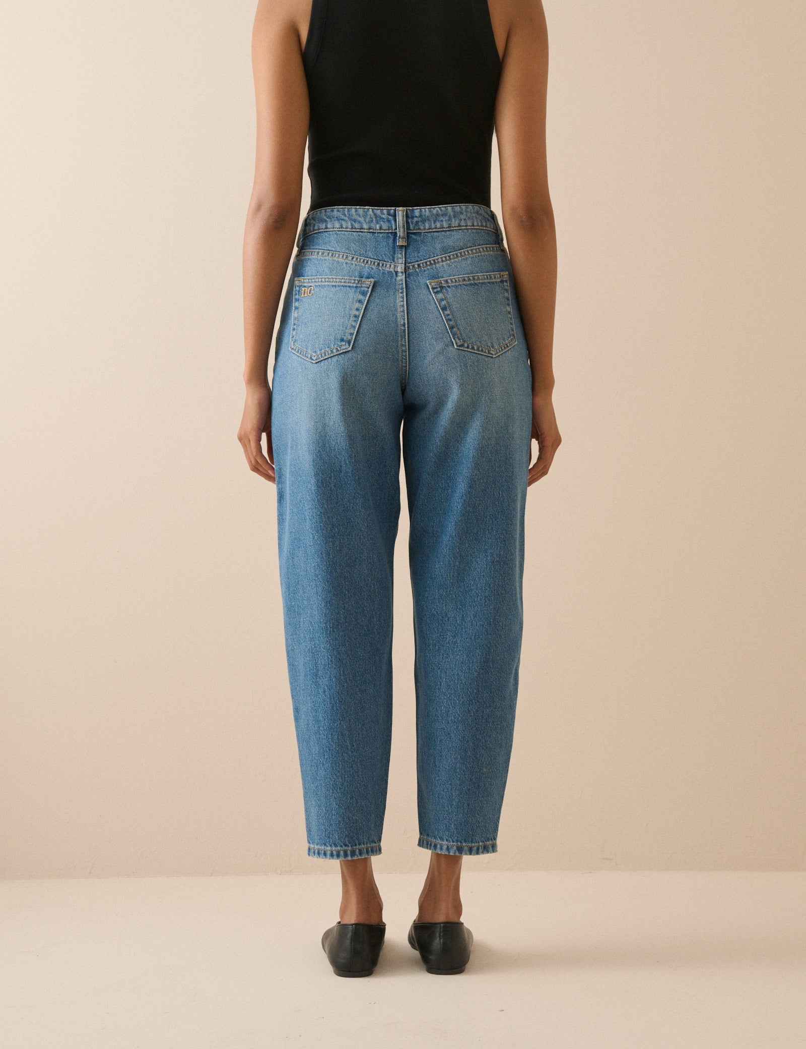 Women's Jeans - Blue Putney Barrel Leg - product view 5